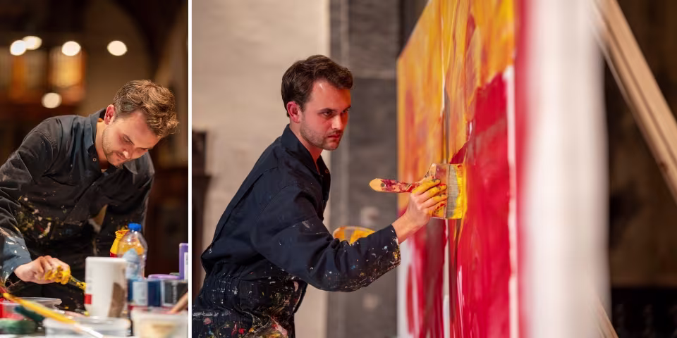 Jérémie Queyras in performance with cellist Pierre Fontenelle at Concert des Dames in Namur, Belgium | photos by Sébastien Roberty 2025