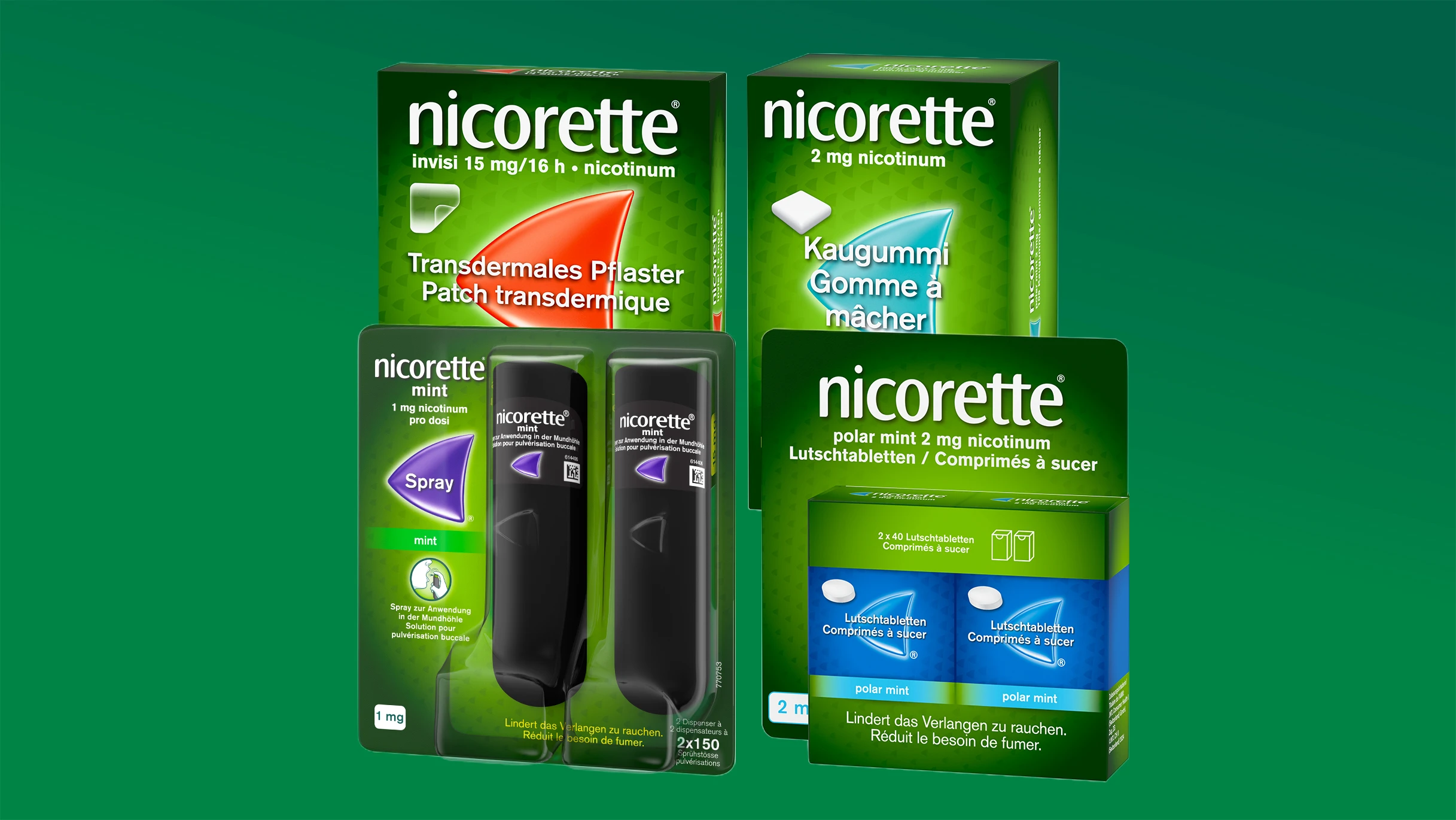 nicorette® Produits en un coup d'œil