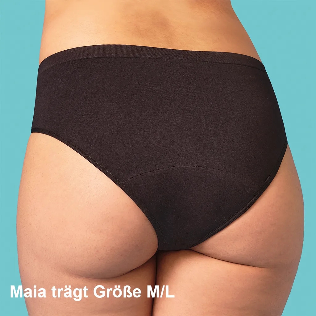 Periodenslip Trageansicht von hinten Größe M/L