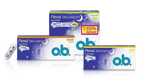 o.b.® Flexia® Tag+Nacht Packungen