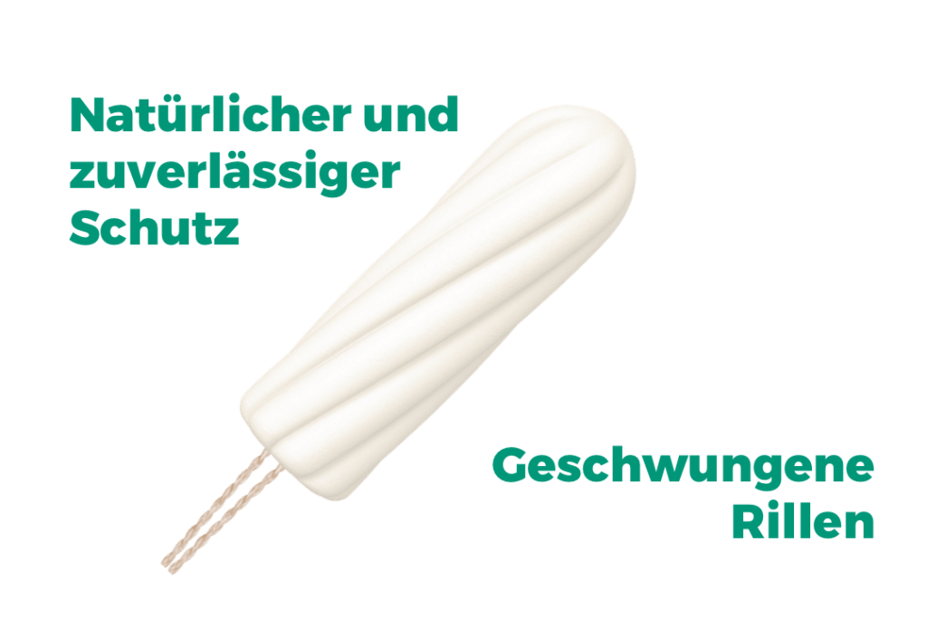 Grafik mit Produktinformationen zu o.b.® Organic Super Tampons
