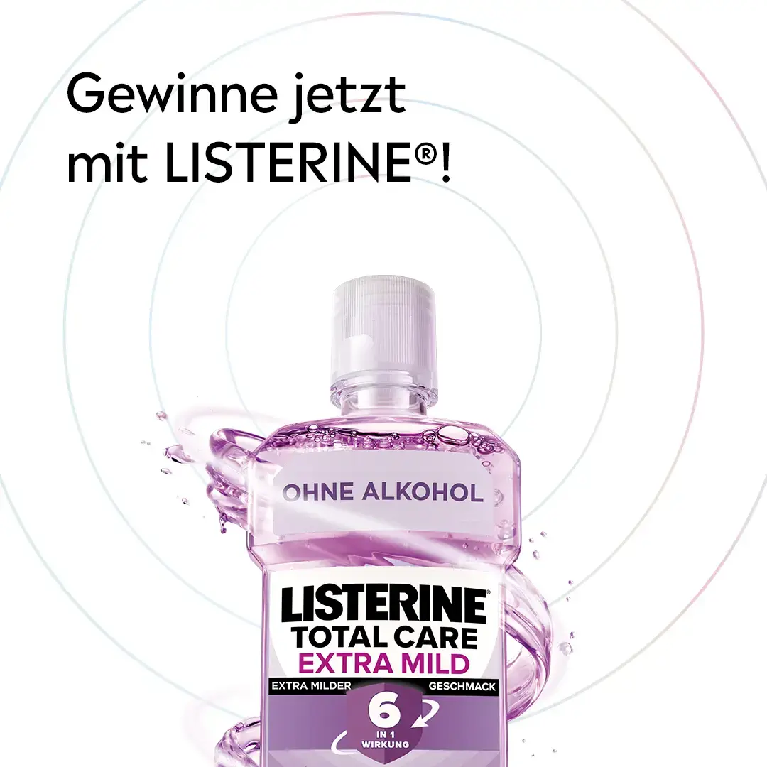 Gewinne mit LISTERINE & erhalte die Chance auf einen der 6 Hauptpreise!