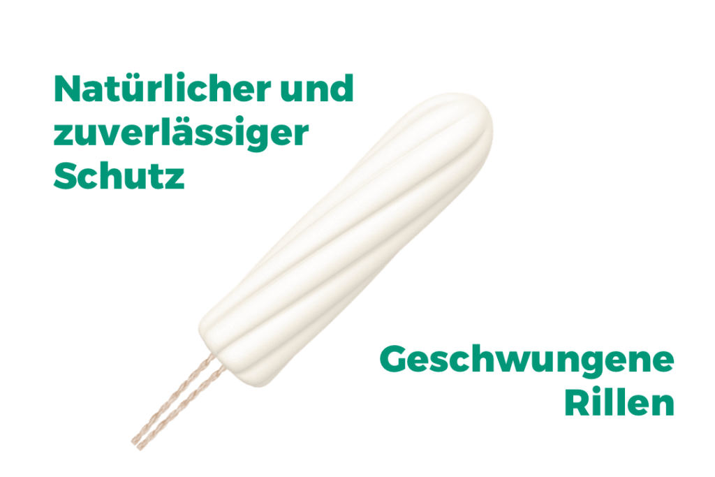 Grafik mit Produktinformationen zu o.b.® Organic Normal Tampons