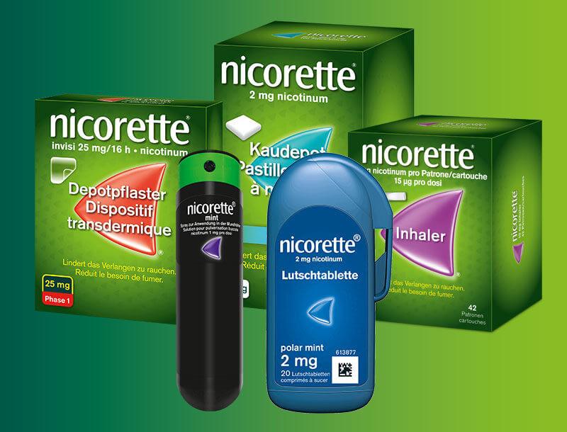 Nicorette Produktübersicht