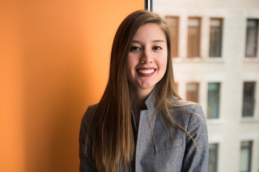 Confident young woman preparing for job interview