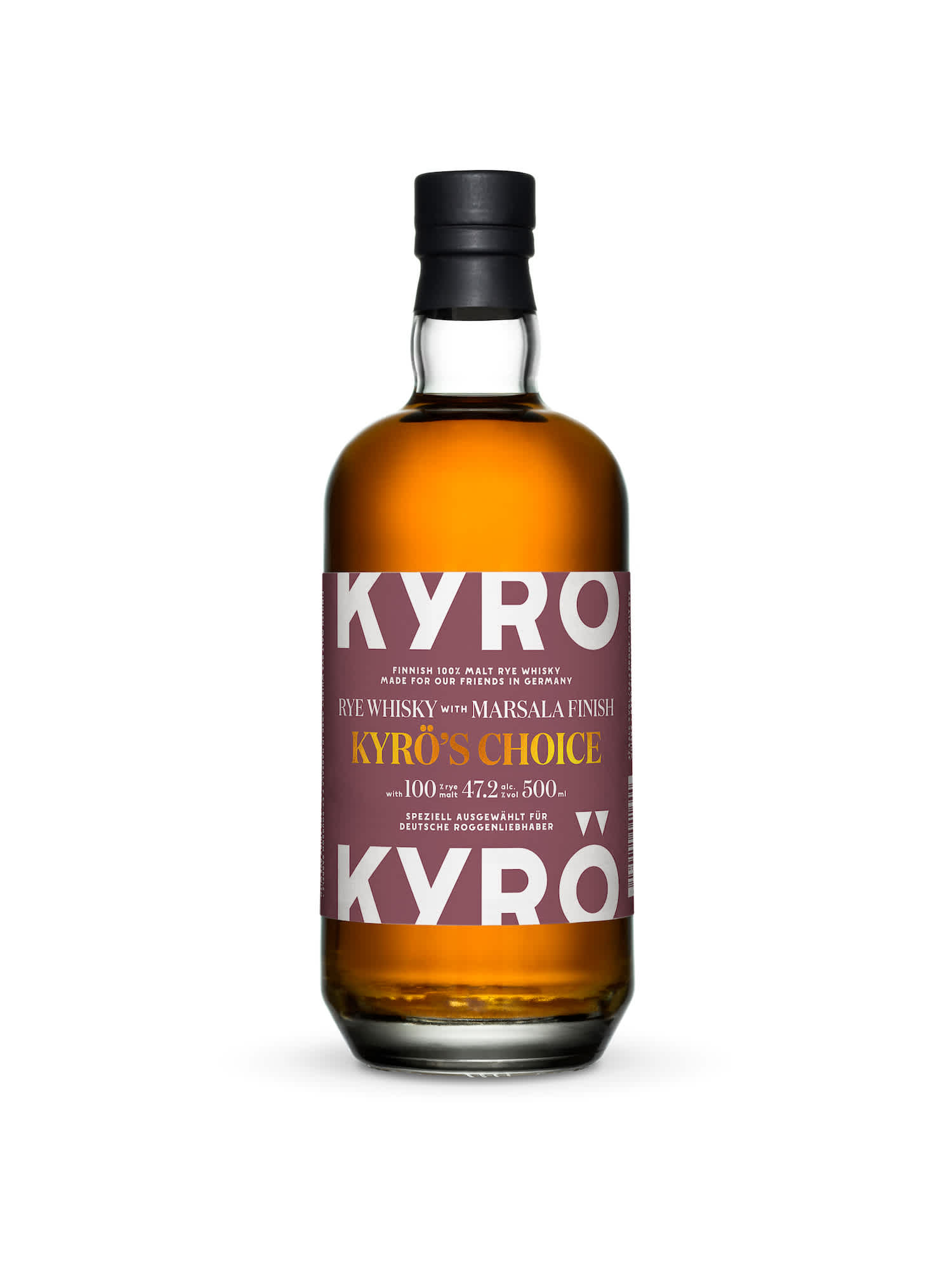 Picture of Kyrö’s Choice (2021/02) : Rye Whisky with Marsala Finish 500 ml bottle. 