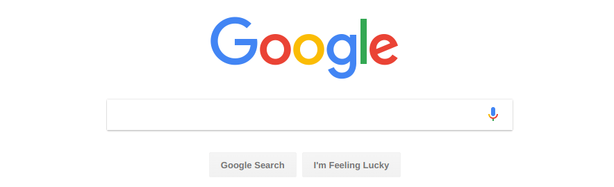 Google search homepage 2017
