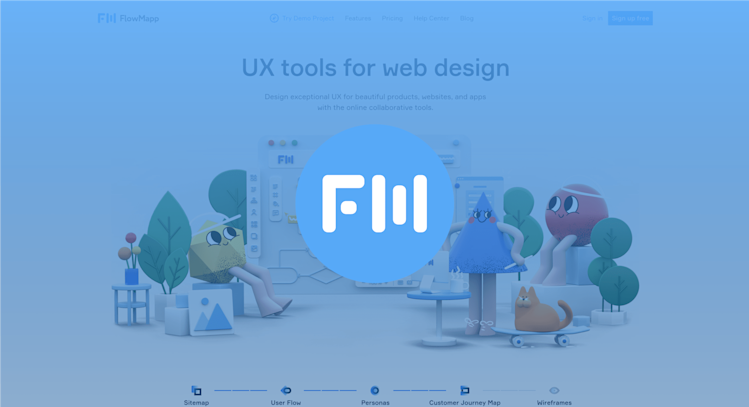 The Flowmapp homepage
