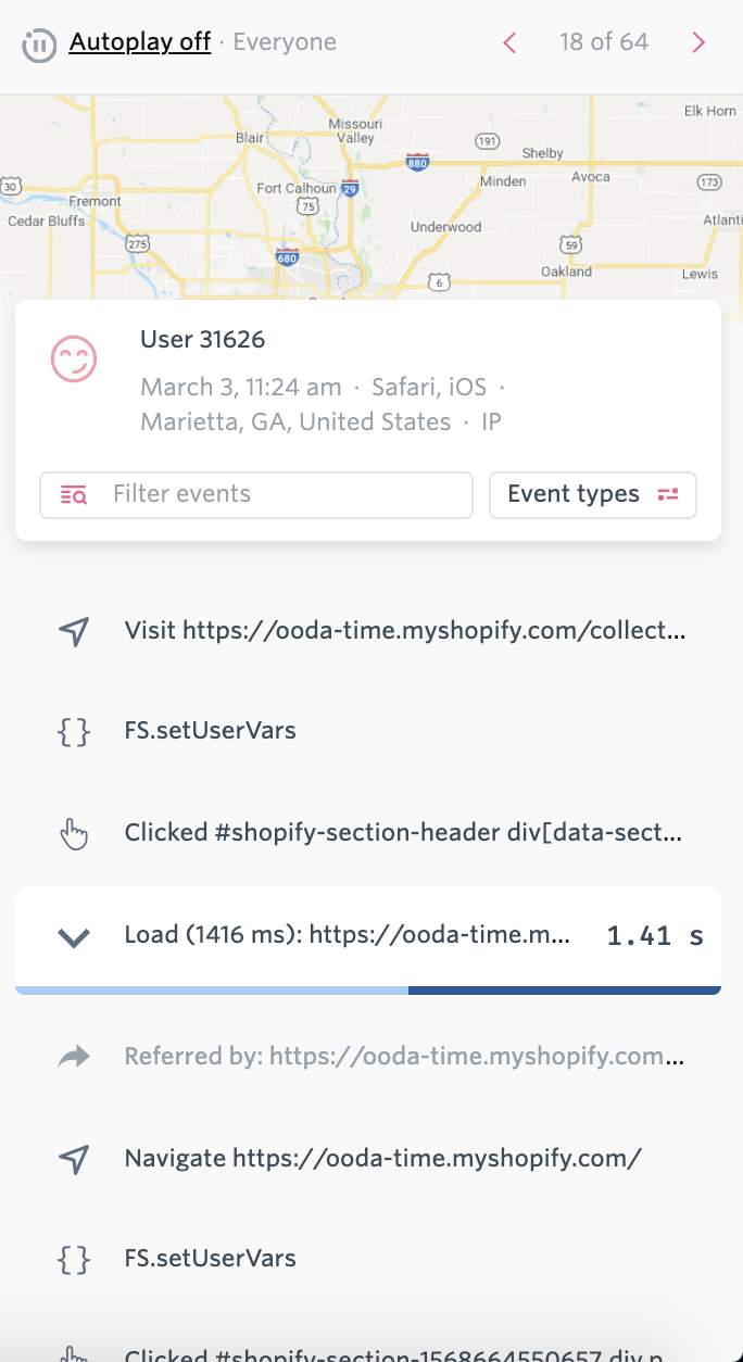 user list product screen grab