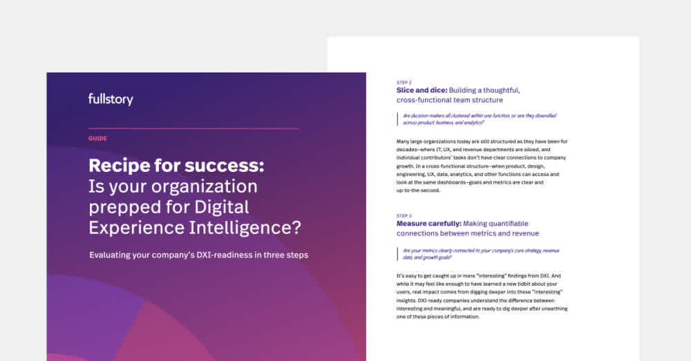 Recipe for success: Is your organization prepped for Digital Experience Intelligence?