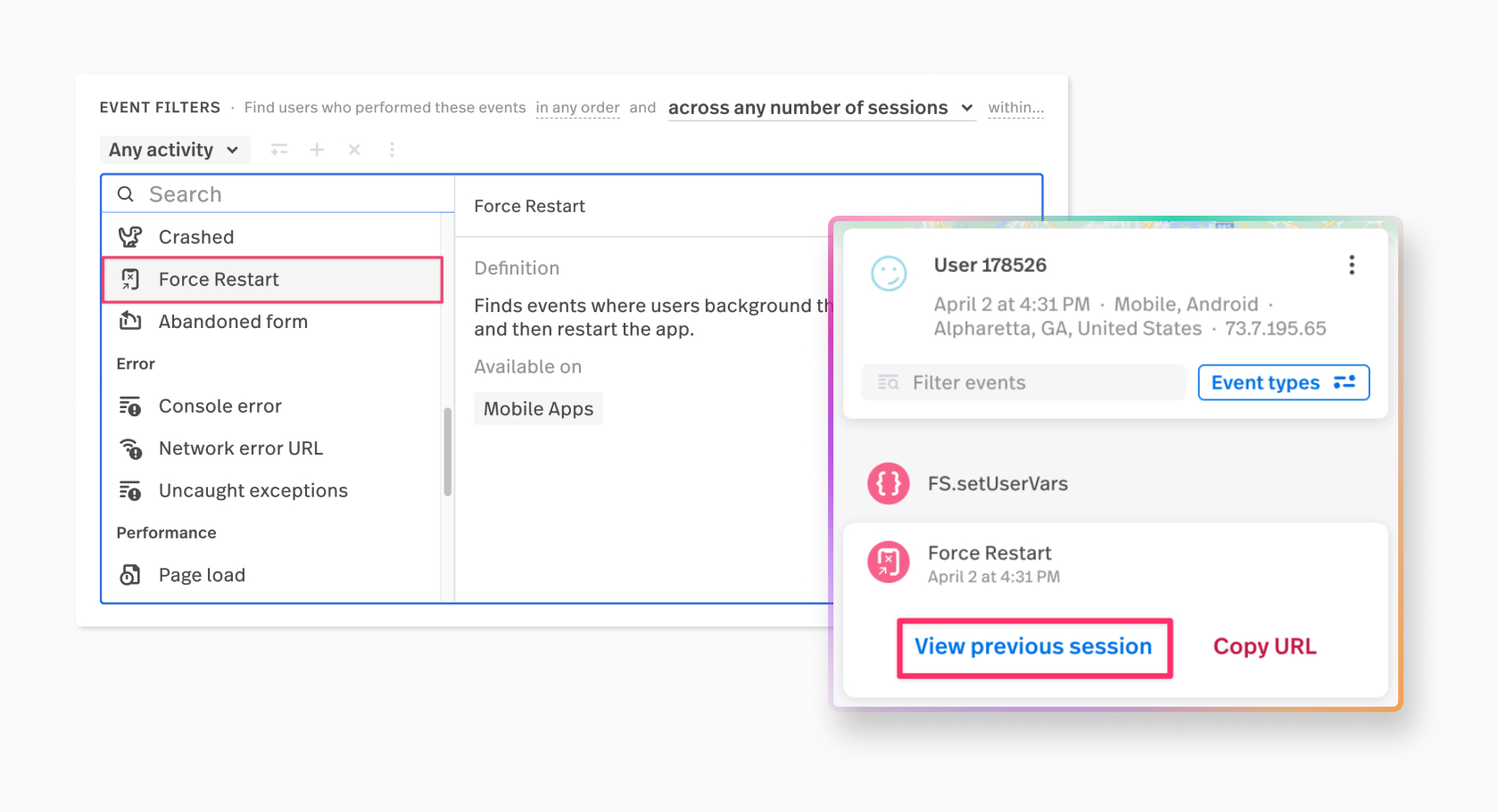 Force Restart Visual