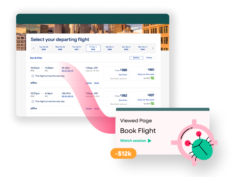 Travel -Mitigate bugs-Jetblue