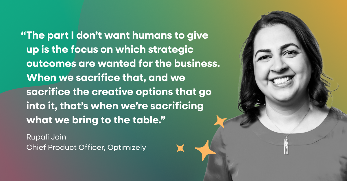 Rupali Jain creative and strategic business focus quote