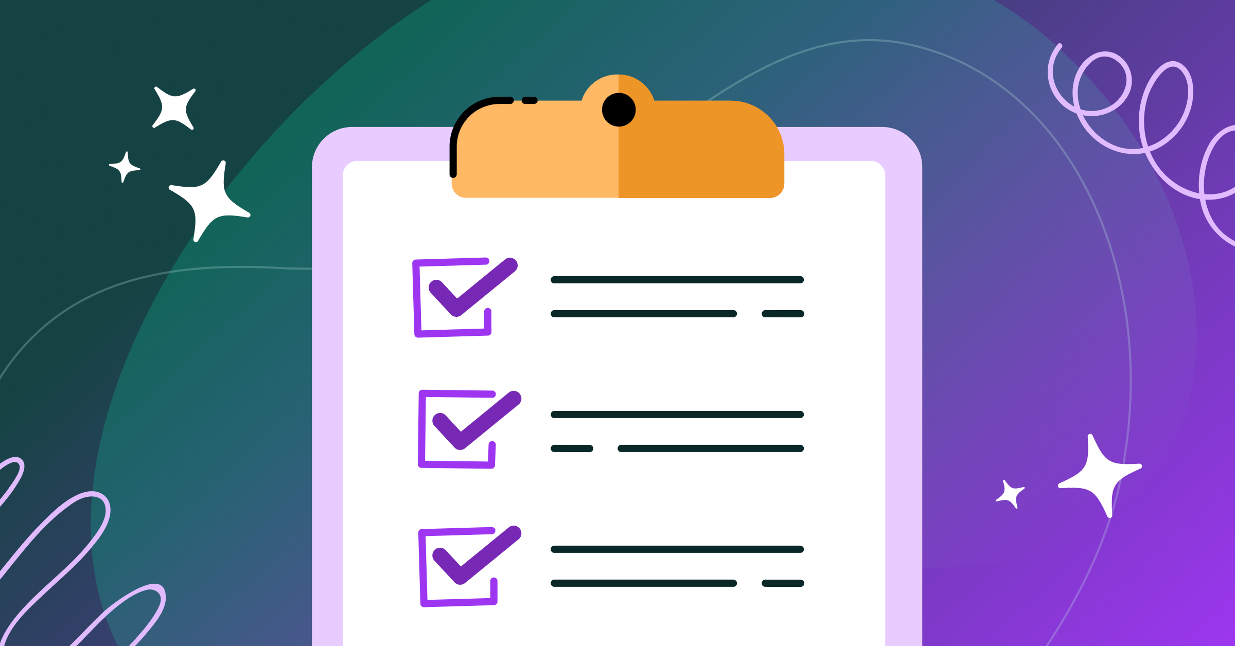 Illustration of an in-app onboarding checklist with progress steps, representing how to build a user onboarding checklist that guides new users to activation.