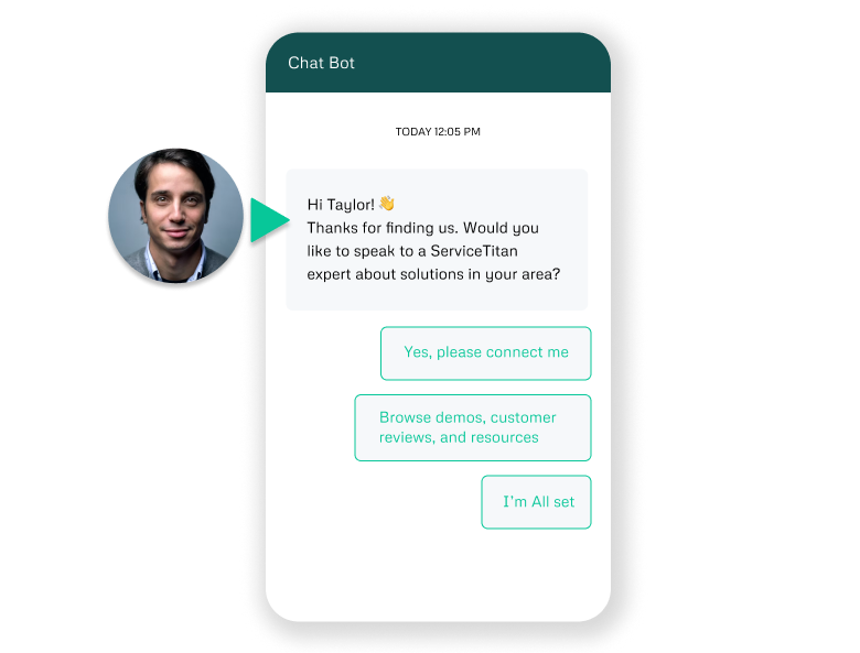 saas-Personalize chatbot responses-servicetital