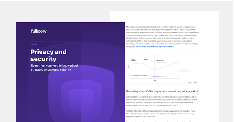 Guide to Fullstory privacy and security