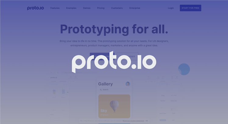 The Proto homepage