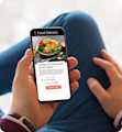 Food & Bev - phone displaying food delivery