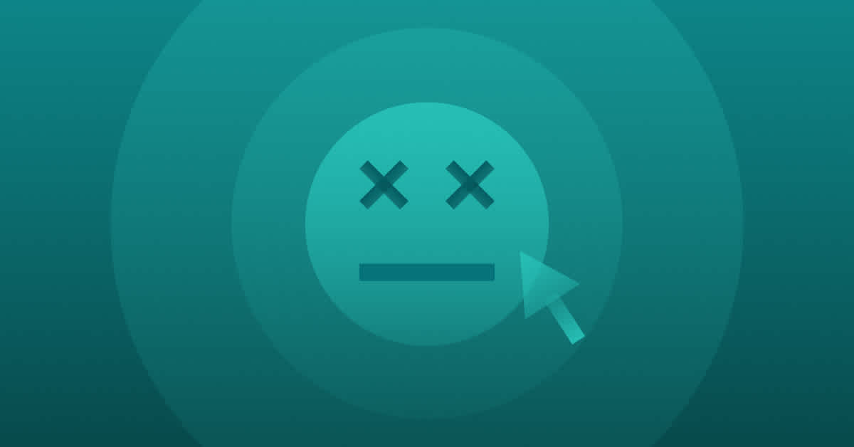 An icon indicating a dead click.