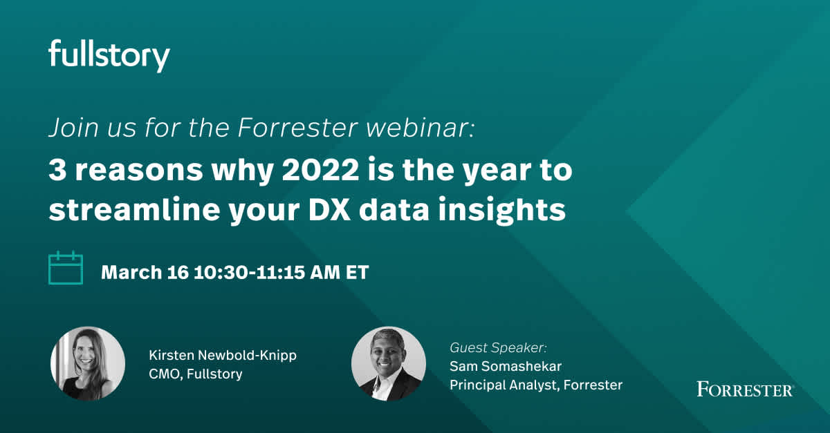 Webinar: 3 reasons why 2022 is the year to streamline your DX data insights