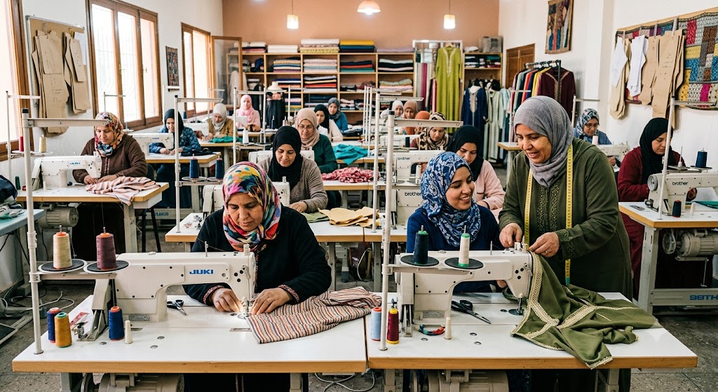 تكوين النساء في مجال الخياطة