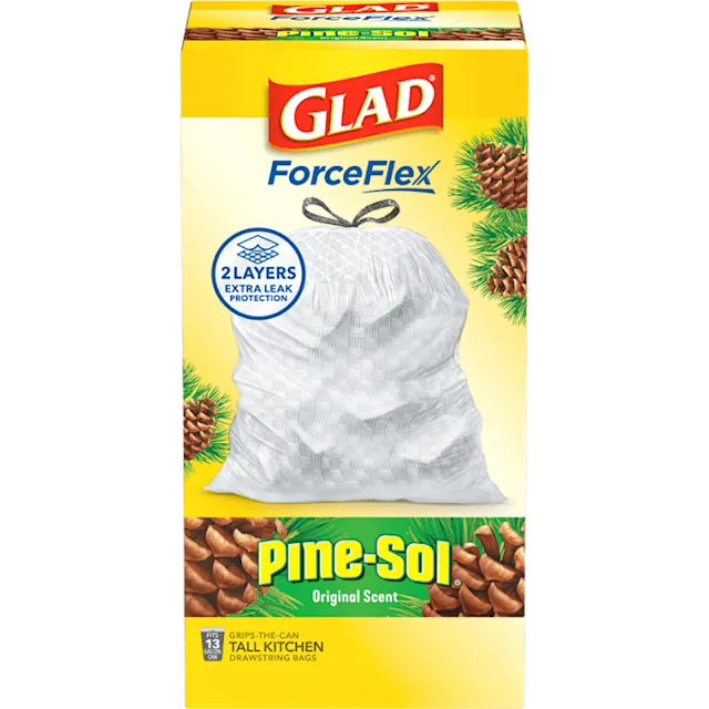 ForceFlex Tall Kitchen Drawstring Trash Bags - Pine-Sol™