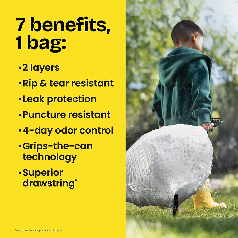 Kitchen ForceFlex Bags Mediterranean Lavender Scented Trash Bags