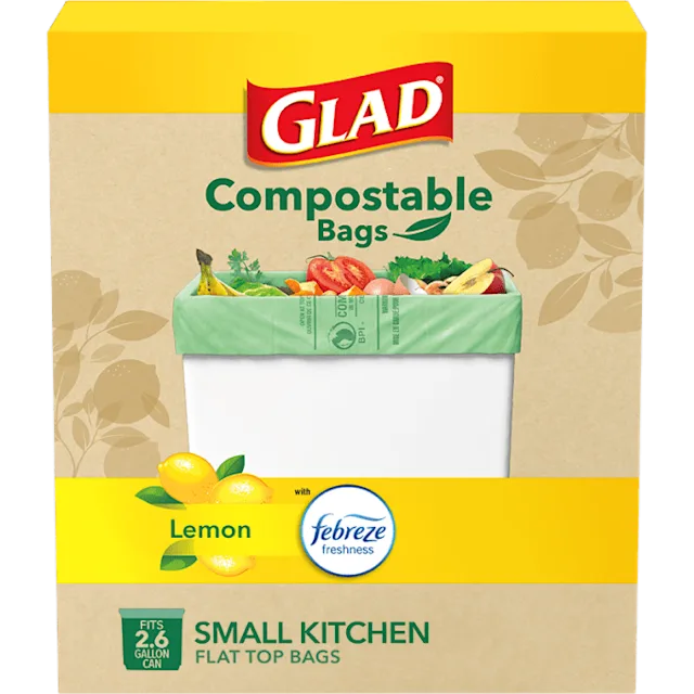 Kitchen Compostable Bags Lemon Scent