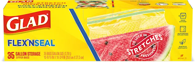 FLEX'N SEAL™ Food Storage Gallon Bags