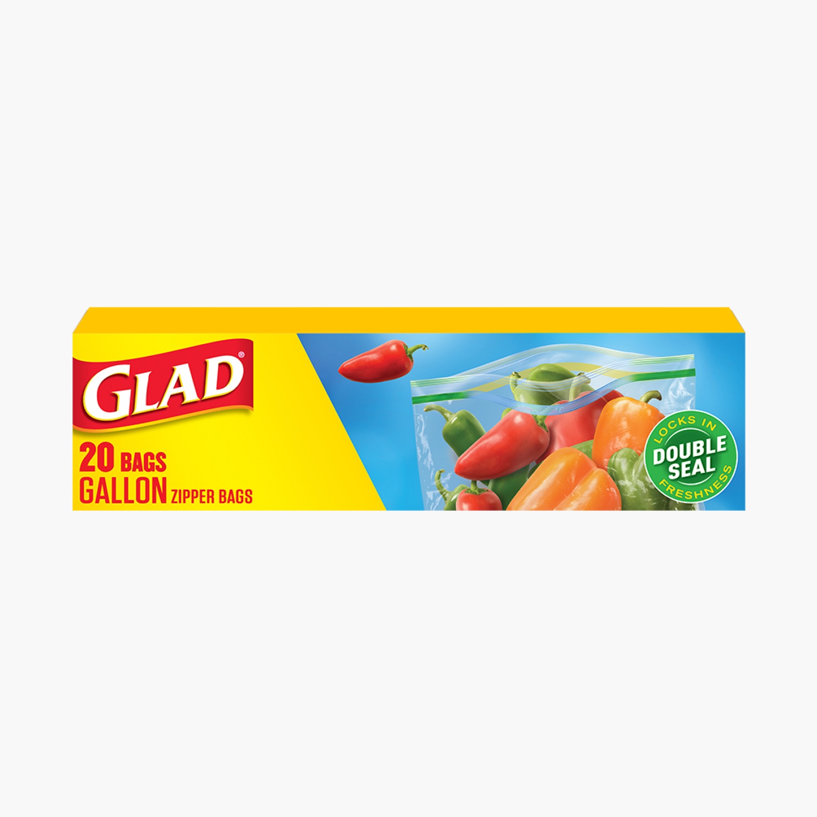 Glad® Food Zipper Lock Storage Bags