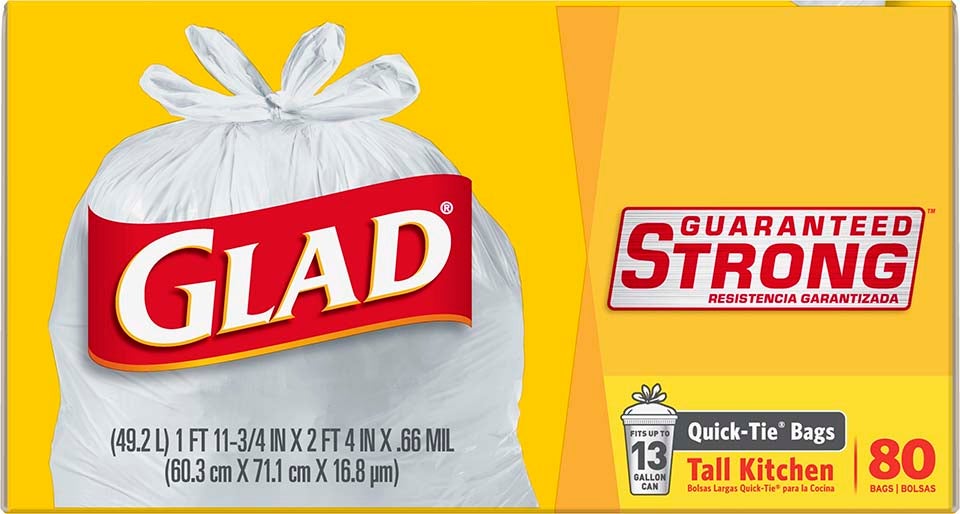 Glad® Kitchen Quick-Tie Trash Bags | Glad®