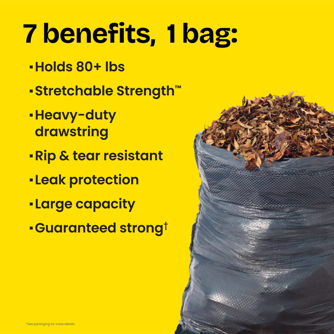 ForceFlex with Clorox® Drawstring Black Bags Mountain Air Scent