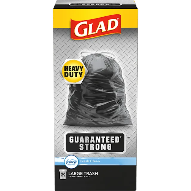 Scented Drawstring Black Bags