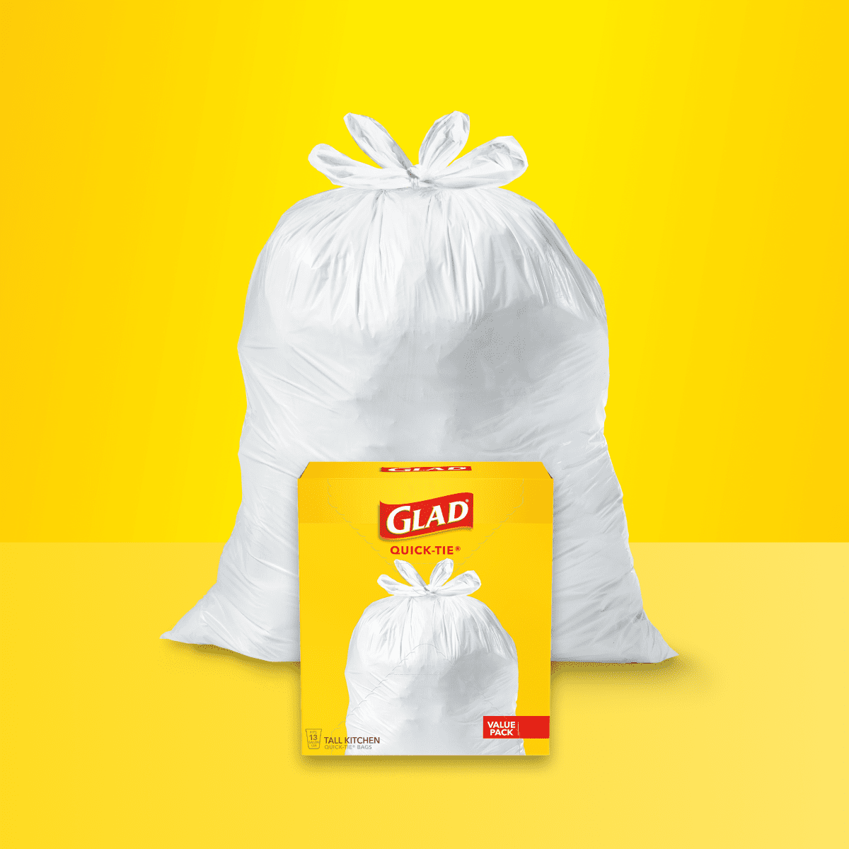 Glad® Kitchen Quick-Tie Trash Bags | Glad®