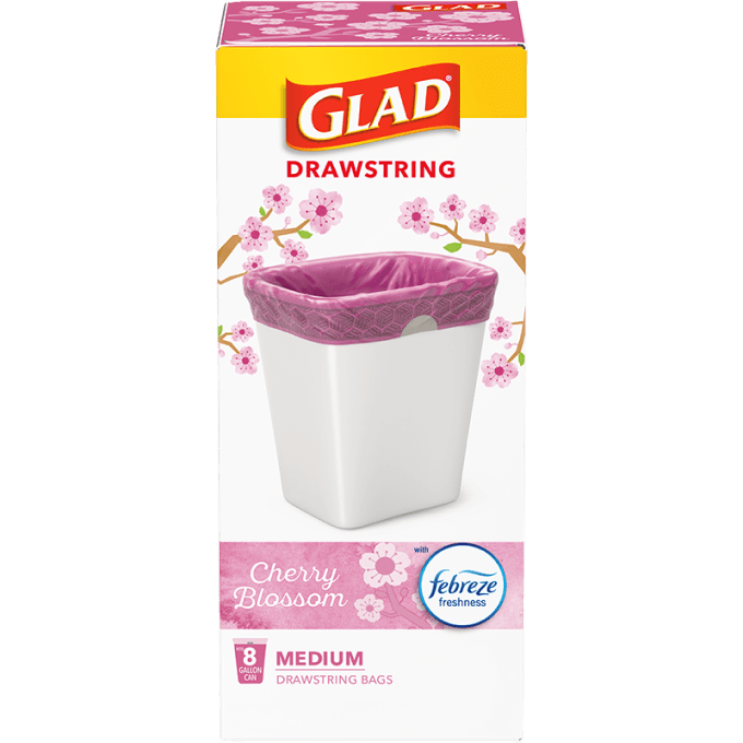 ForceFlex Small Drawstring Trash Bags with Bahama Bliss Scent | Glad®
