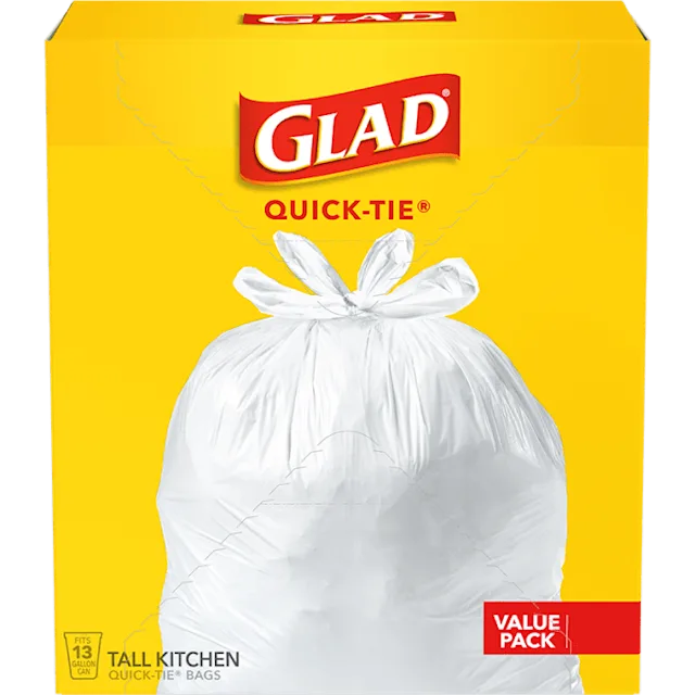 Tall Kitchen Quick-Tie Bags Unscented