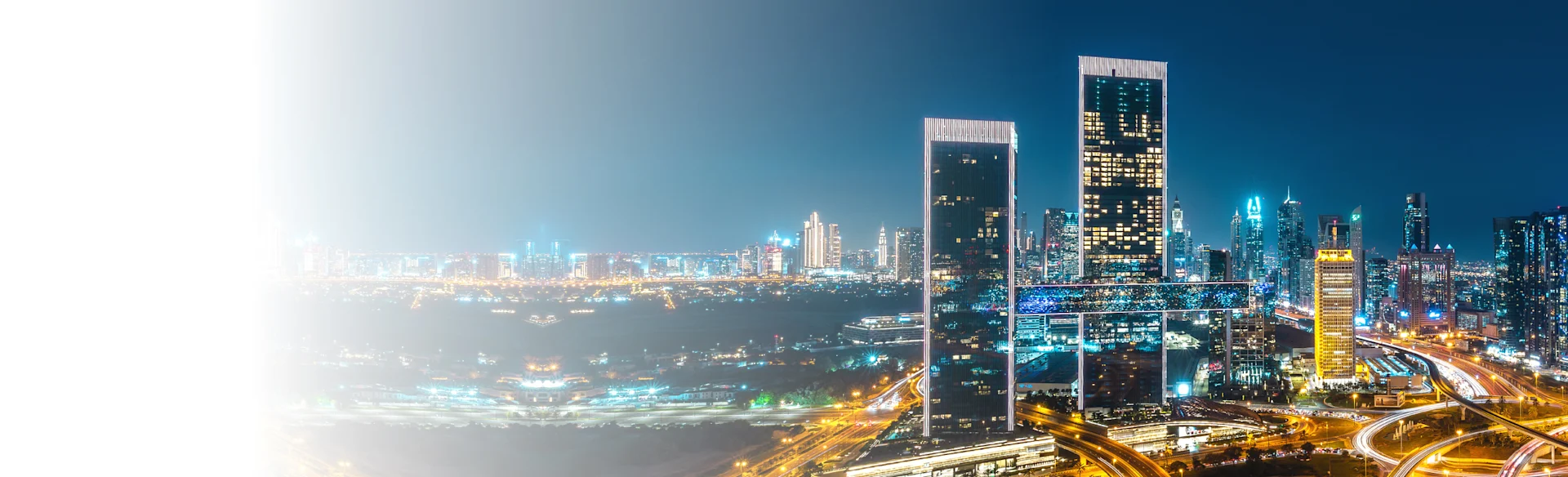 City Skyline at Night HERO