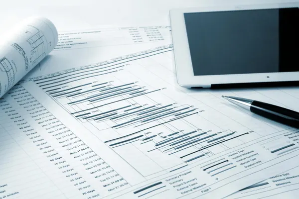 Gantt chart with an iPad THUMBNAIL
