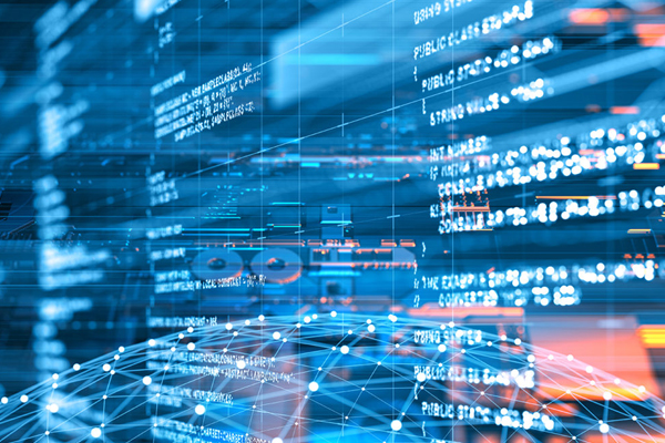 Blue data and screens THUMBNAIL