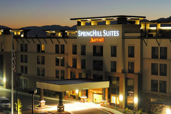 Exterior hotel shot at night THUMBNAIL