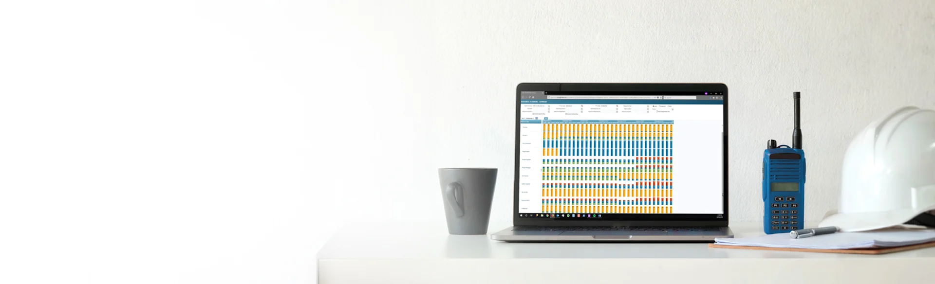 Enterprise Planning RP Schedule 1200x800 - laptop with chart and white construction helmet