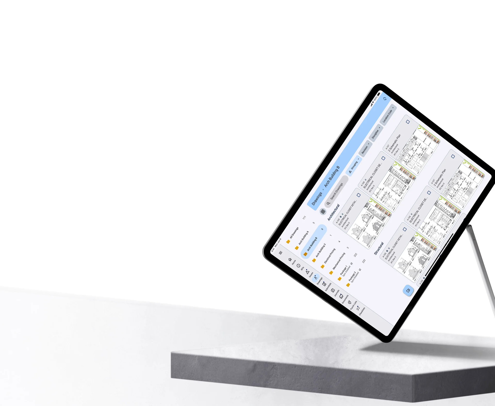 Laptop on a angle with product shot