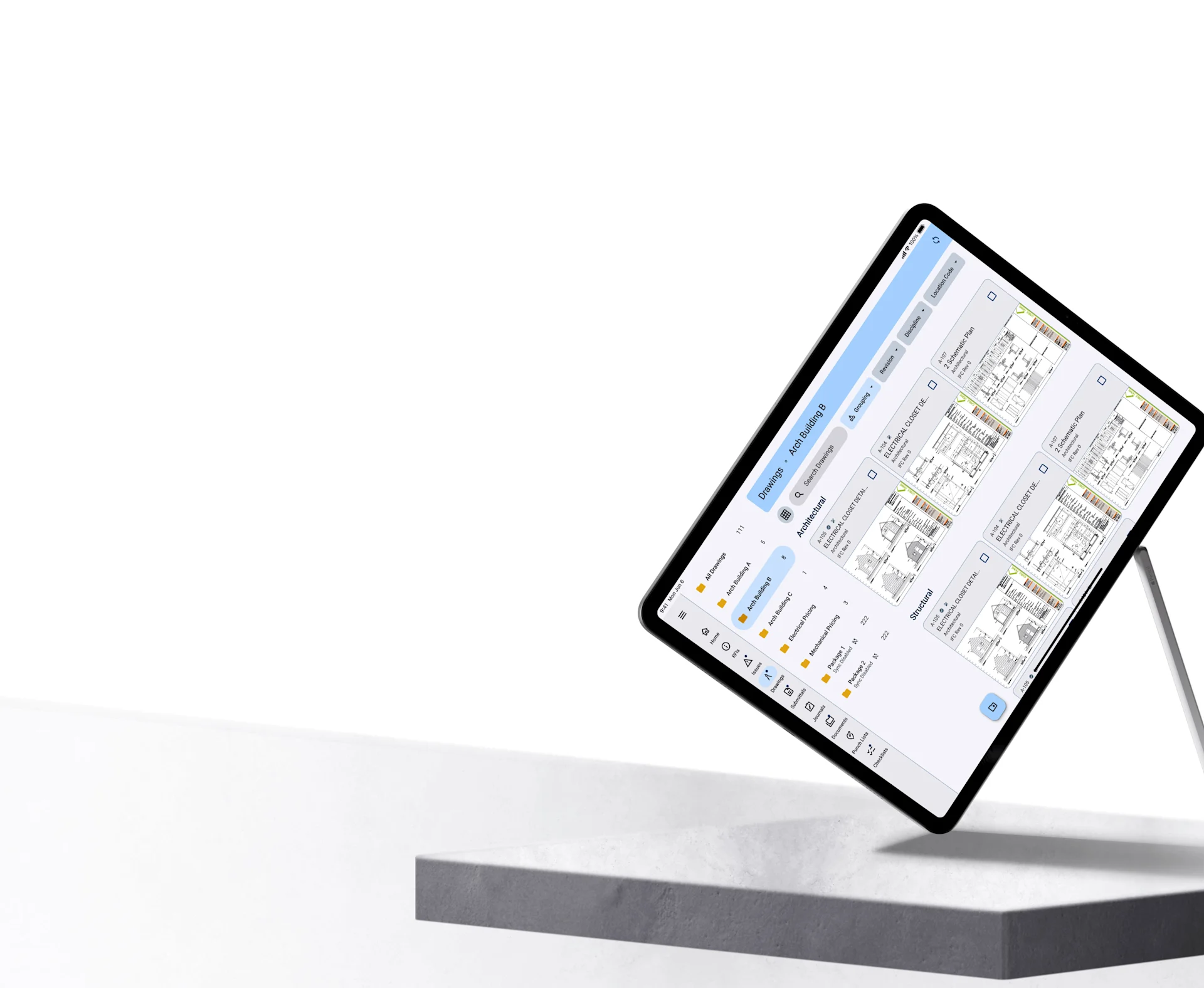 Laptop on a angle with product shot