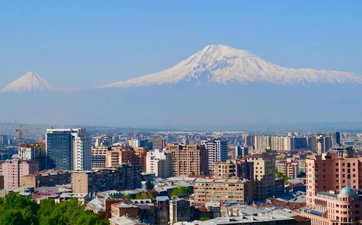 Armenian capital, Yerevan's city skyline