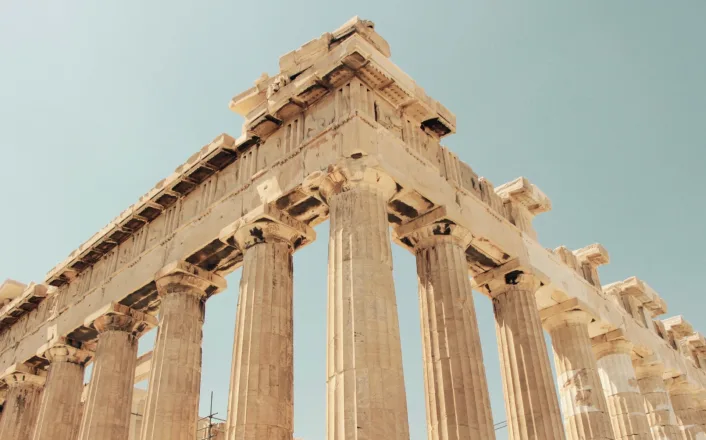 The parthenon in acropolis, greece.