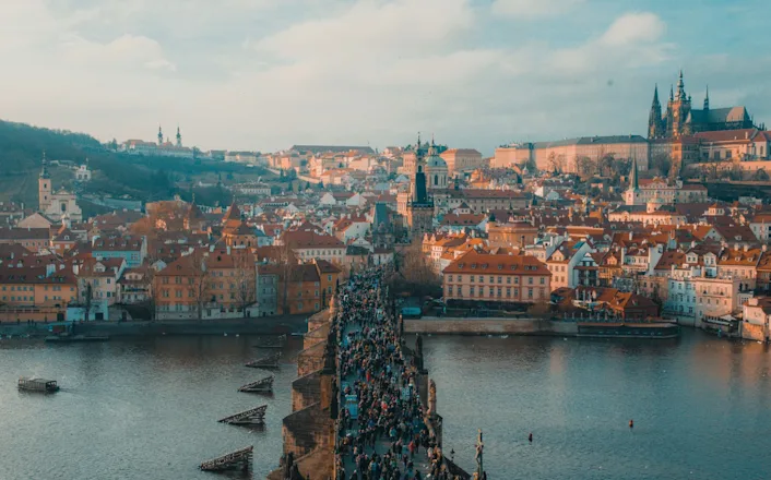 Charles bridge in prague, czech republic.