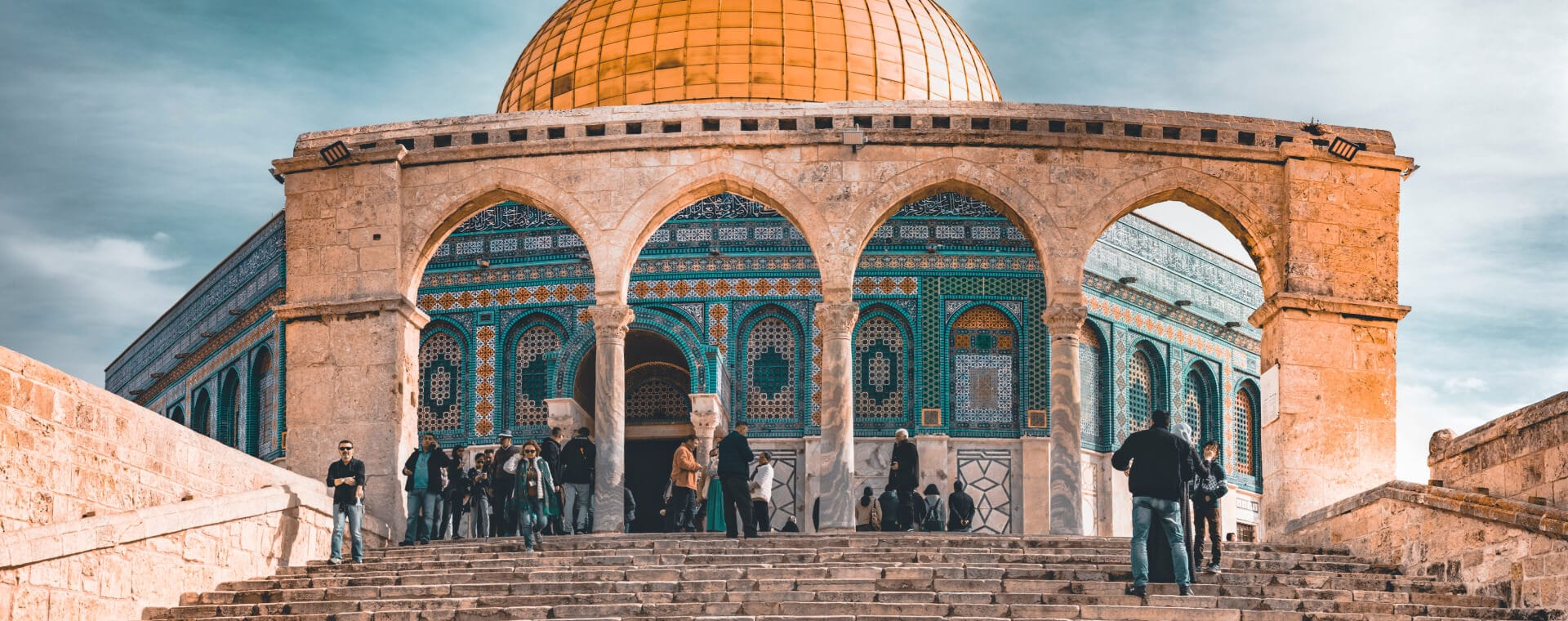 The dome of the rock in jerusalem.