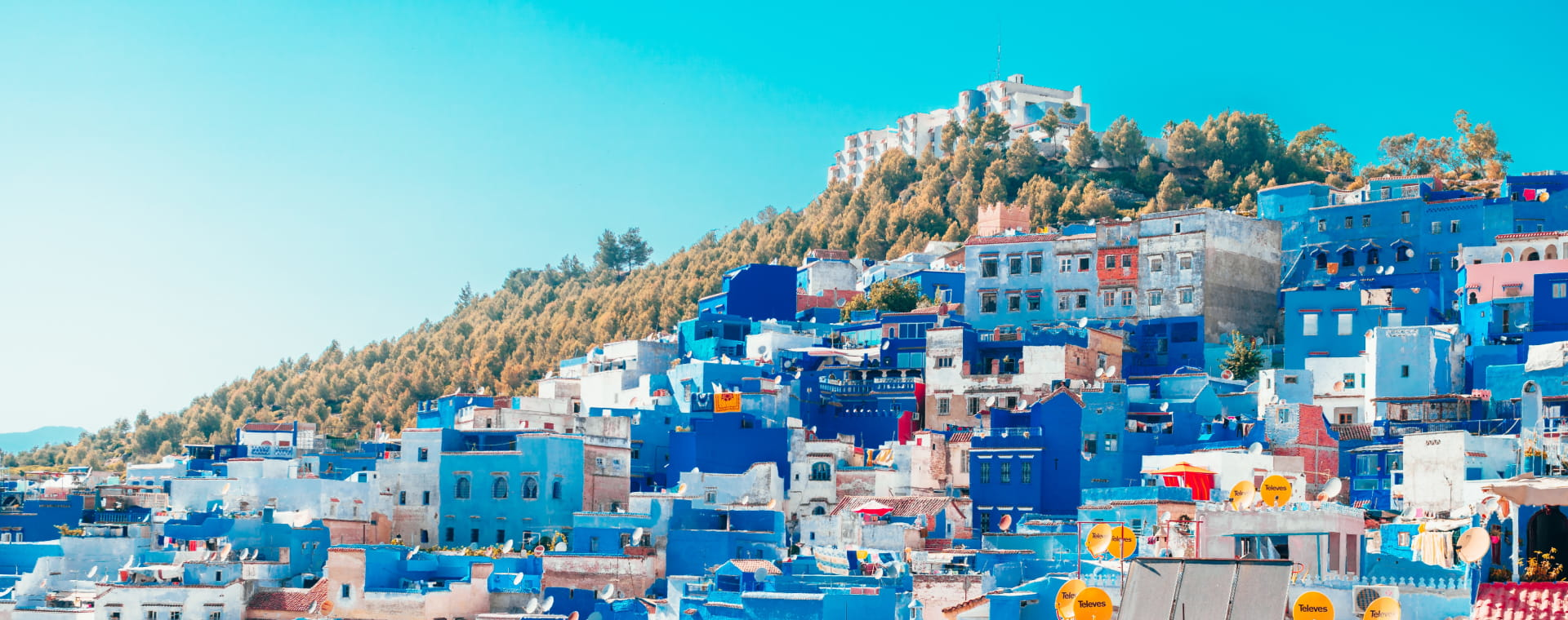 The blue city of chefchaouen, morocco.