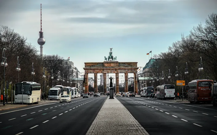 Brandenburg gate in berlin, germany.