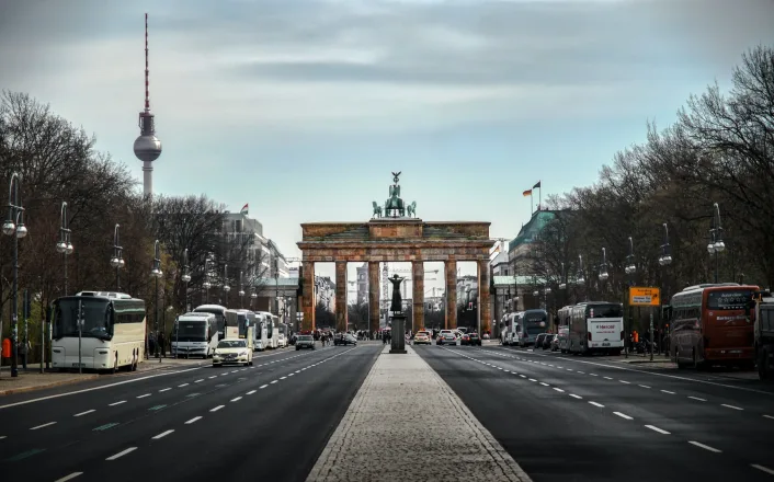 Brandenburg gate in berlin, germany.
